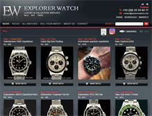 Tablet Screenshot of explorerwatch.com